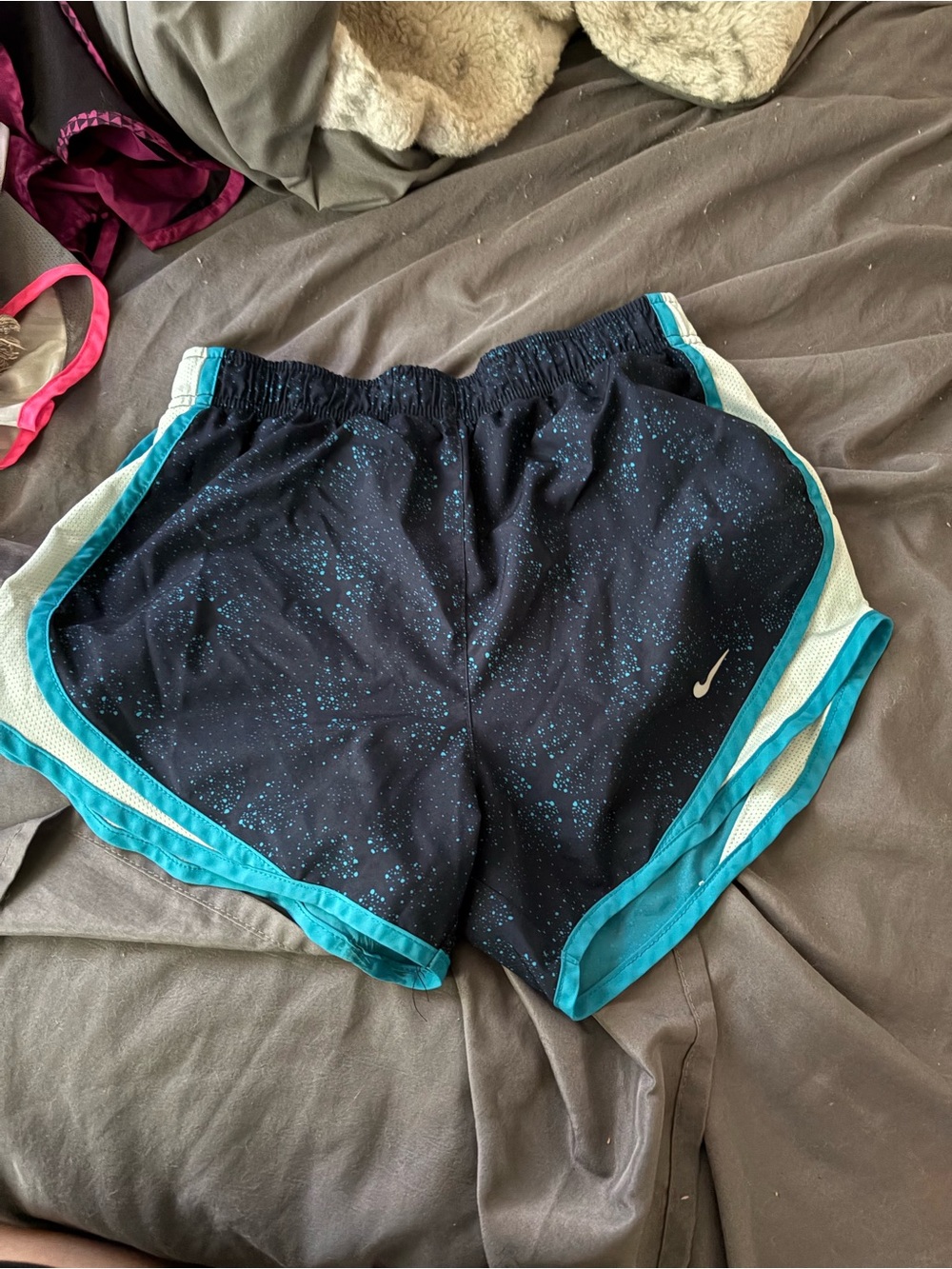 Nike Women’s Black Running Shorts with Teal Trim
